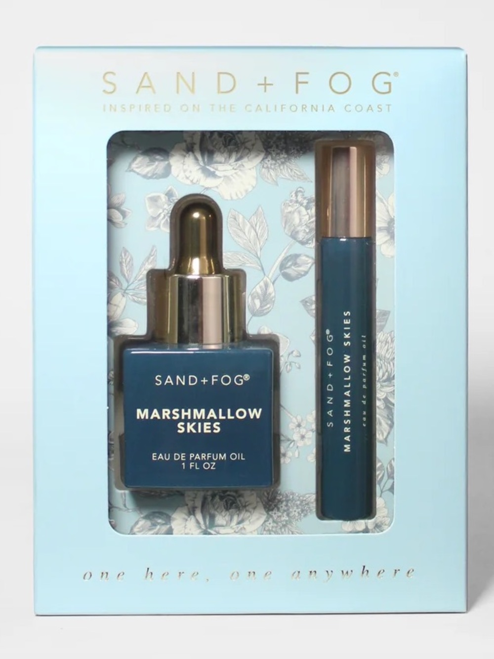 SAND + FOG Marshmallow Skies Eau de Parfum Oil Dropper & Roller Set